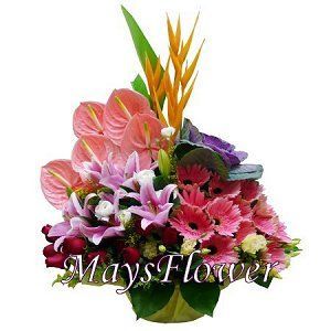 Birthday Flower Basket birthday-basket-005