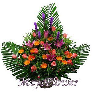 Grand Opening Flower Basket Stand flower-basket-1033