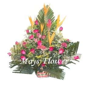 Grand Opening Flower Basket - flbk0040