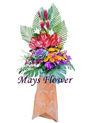 Grand Opening Flower Basket Stand flower-basket-0282