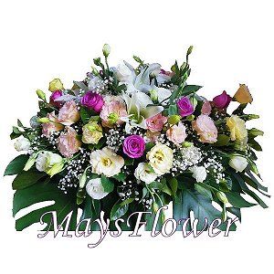 Funeral Flower Basket o-coffin-flower-129