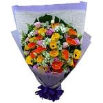 Flower Bouquet Price Range (900 - 6000)  gerbera-bouquet-112