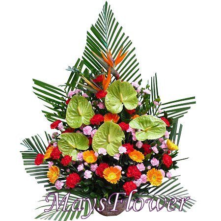 Grand Opening Flower Basket - flower-basket-1034