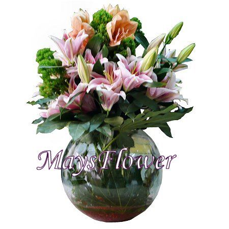 Flower Arrangement in Vase - flower-vase-133