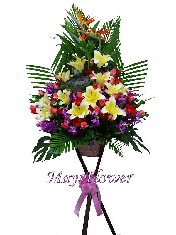 Grand Opening Flower Basket - flower-basket-0102