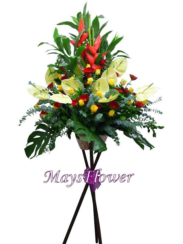 Grand Opening Flower Basket - flower-basket-0108