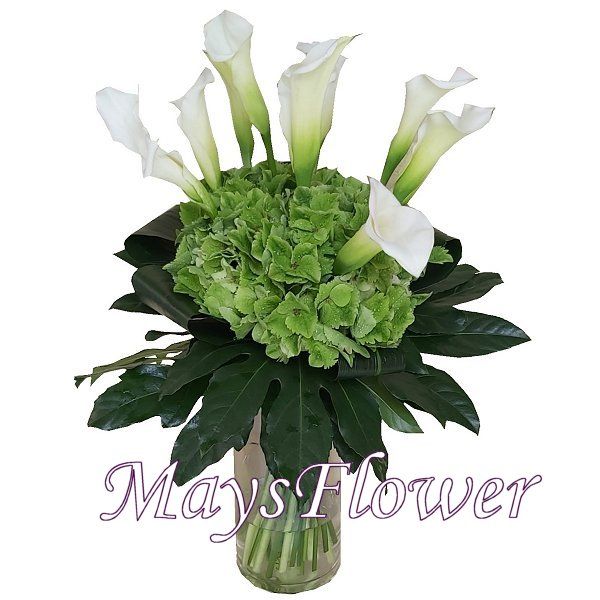 Flower Arrangement in Vase - flower-vase-101