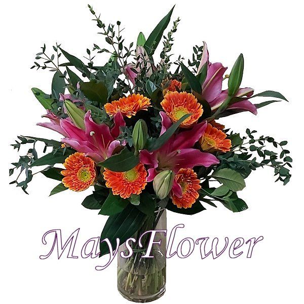 Flower Arrangement in Vase - flower-vase-108