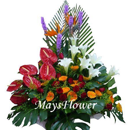 Grand Opening Flower Basket - flbk0284