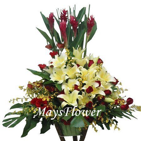 Grand Opening Flower Basket - flbk0801