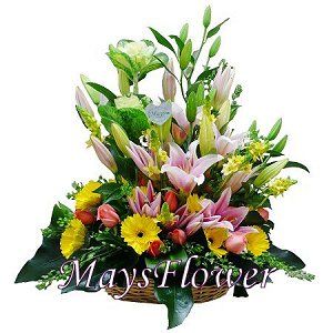 Birthday Flower Basket birthday-basket-007