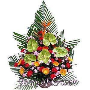 Grand Opening Flower Basket Stand flower-basket-1034