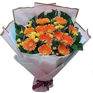 太陽花束  gerbera-bouquet-105
