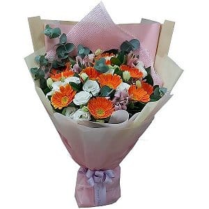 太陽花束  gerbera-bouquet-107