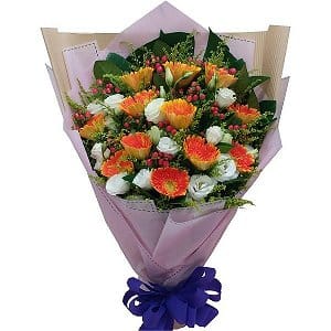 太陽花束  gerbera-bouquet-108