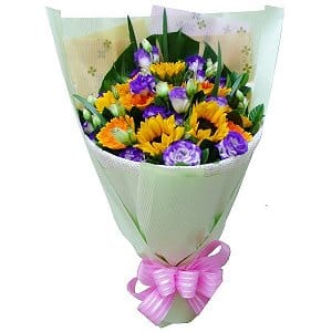 V鸪  sunflower-bouquet-001