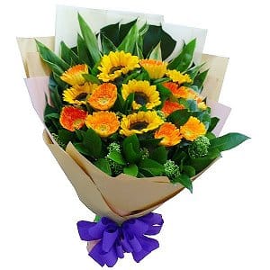 V鸪  sunflower-bouquet-007