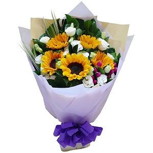 V鸪  sunflower-bouquet-008