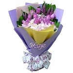 White Valentine's Day Flower flower-bouquet-005