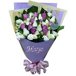 White Valentine's Day Flower flower-bouquet-006