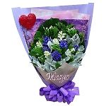 White Valentine's Day Flower flower-bouquet-008