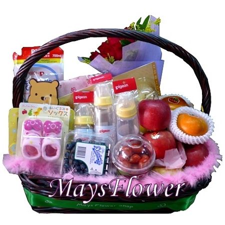 Baby Gift Basket - baby-basket-1006