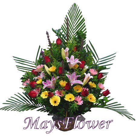 Grand Opening Flower Basket - flower-basket-1030