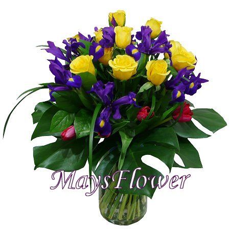 Flower Arrangement in Vase - flower-vase-104
