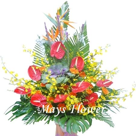 Grand Opening Flower Basket - flbk0261