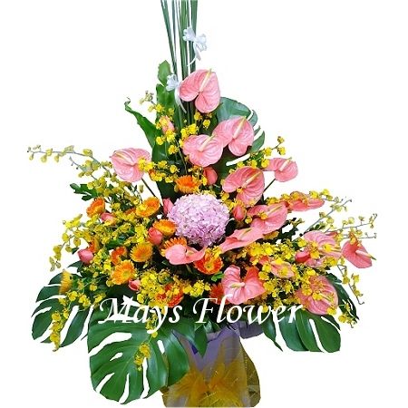 Grand Opening Flower Basket - flower-basket-0264