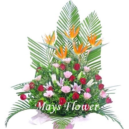 Grand Opening Flower Basket - flower-basket-0272