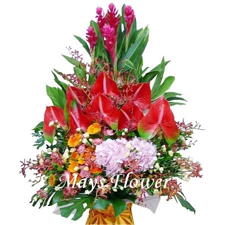 Grand Opening Flower Basket - flower-basket-0279