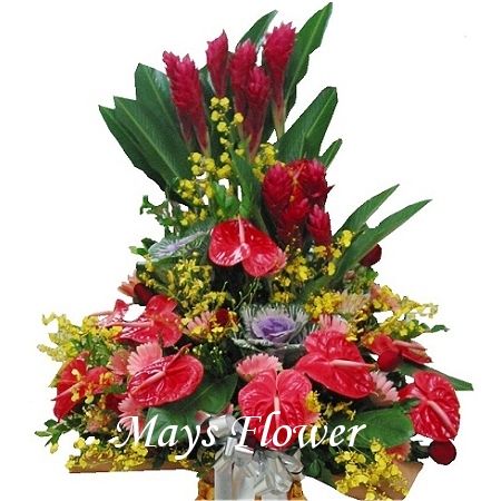 開張花籃 - flower-basket-0280