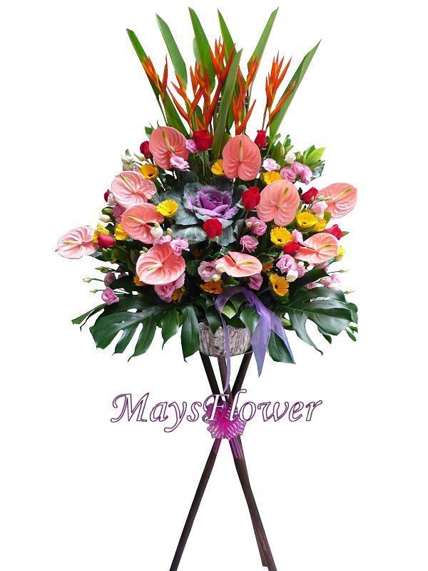 Grand Opening Flower Basket - flower-basket-0100