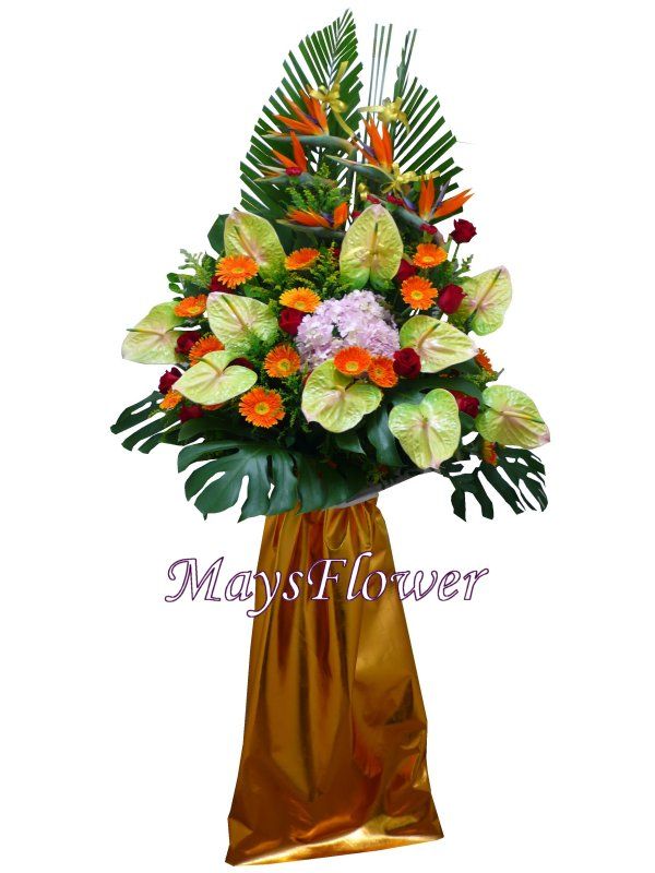 開張花籃 - flower-basket-0285
