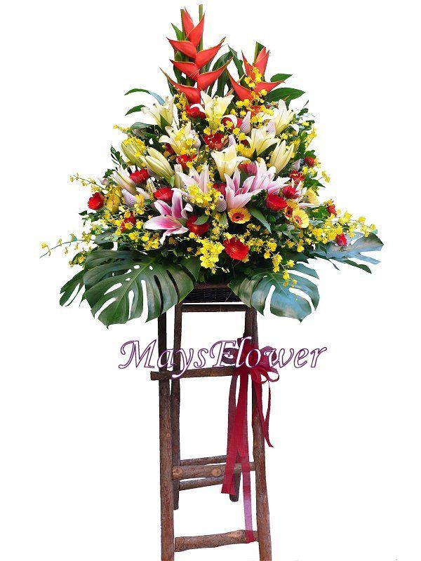 Grand Opening Flower Basket - flbk0830