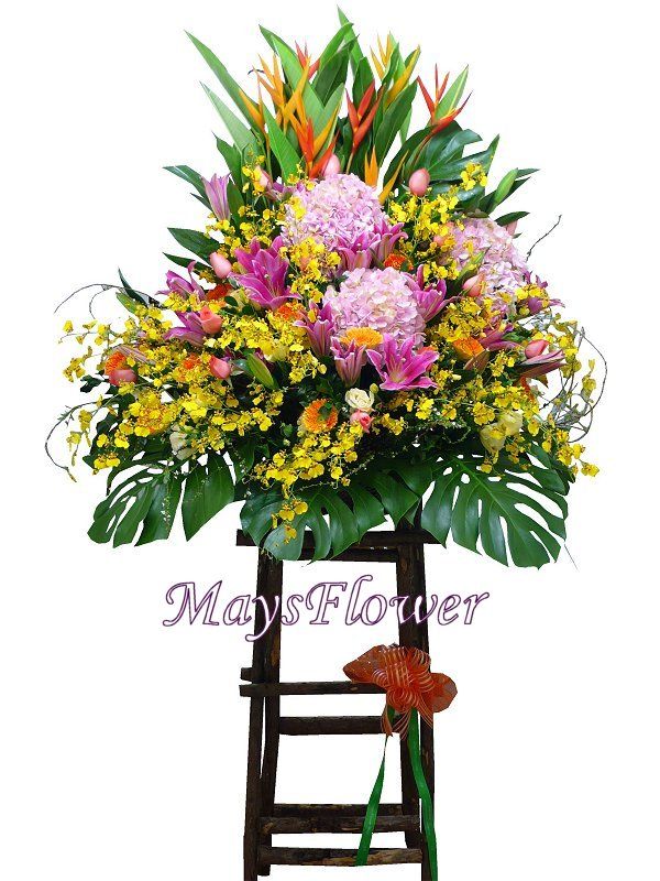 開張花籃 - flower-basket-0833