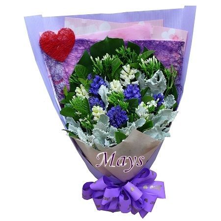 White Valentine's Day Flower(14 Mar) - flower-bouquet-008