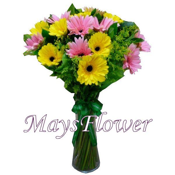 Flower Arrangement in Vase - flower-vase-105