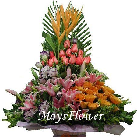 Grand Opening Flower Basket - flbk0270