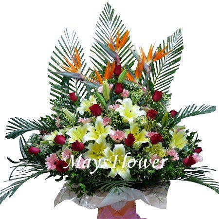 Grand Opening Flower Basket - flbk0277