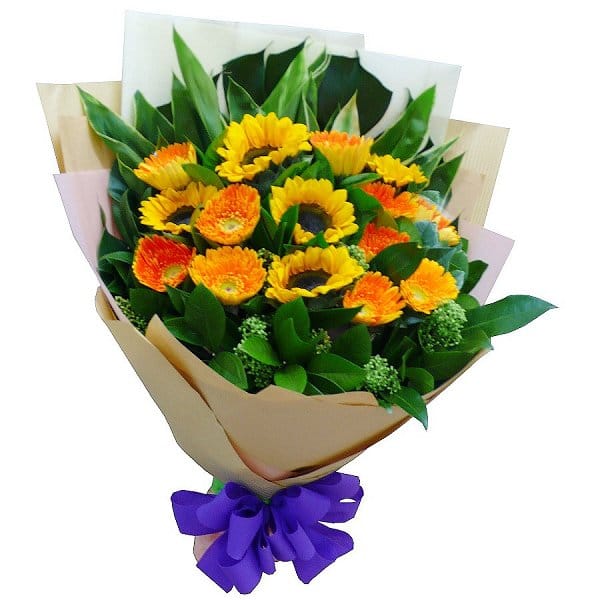 V鸪 - sunflower-bouquet-007